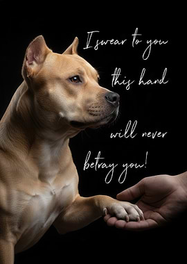 Pit BullTerrier Paw Promise