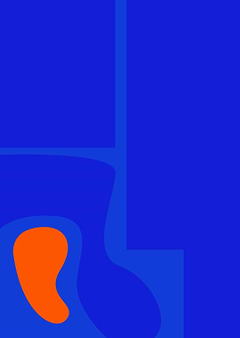 Energetic Abstract Blue