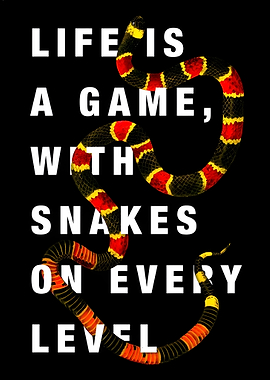 Life is a game with snakes on every level