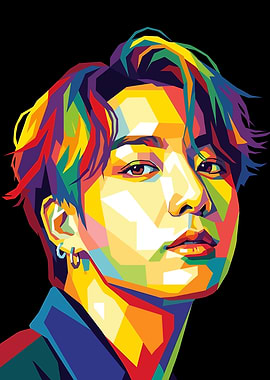 Jeon jungkook Pop Art Portrait