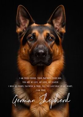 I Am Your German Shepherd Dog Quote