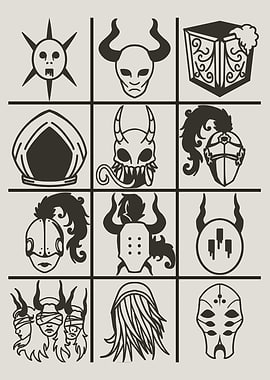 Dark Fantasy Icons Grid