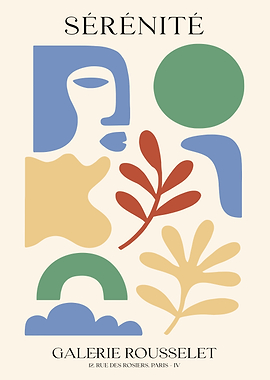 Abstract Matisse-style Poster