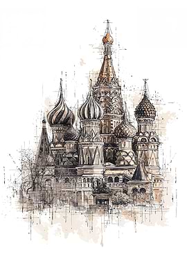St. Basil's Cathedral Sketch