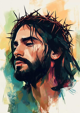 Jesus Christ with Crown of Thorns