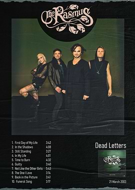 The Rasmus Dead Letters Album Art
