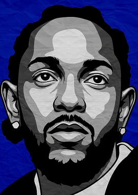 Kendrick Lamar Pop Art Portrait