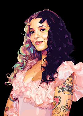 Melanie Martinez Pop Art Portrait