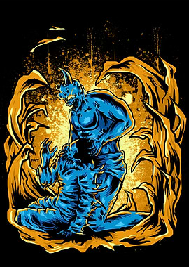 Blue Demon Overwhelmed Figure