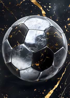 Luxury Marble Soccer Ball