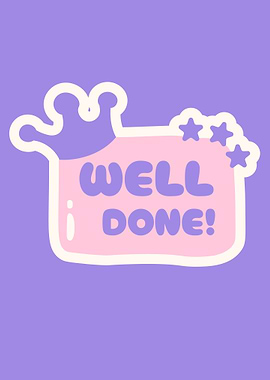 Well Done Crown and Stars