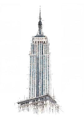 Empire State Building Sketch