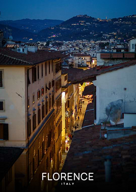 Florence cityscape at dusk