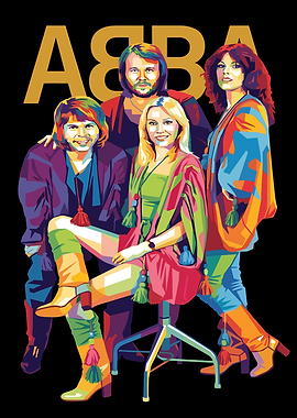 ABBA Pop Art Portrait
