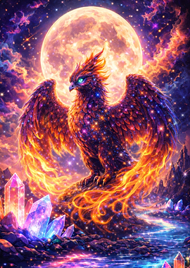 Cosmic Phoenix with Crystals