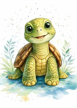 Cute Cartoon Turtle