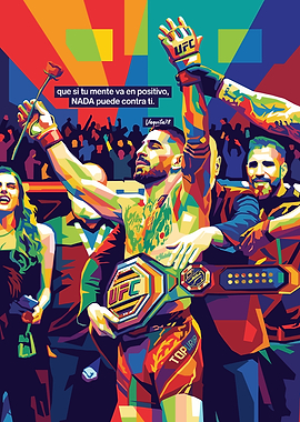 UFC Champion with Rose