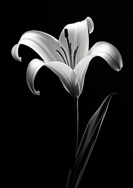 Elegant White Lily