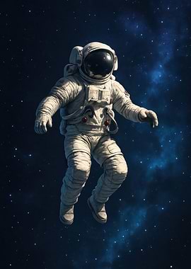 Astronaut Floating in Space