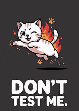 Cat on Fire 'Don't Test Me'