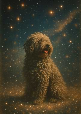 Dog in a Starry Sky