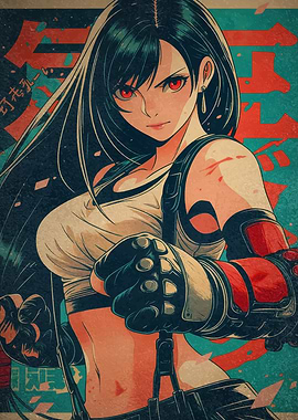 Tifa Lockhart Anime Poster