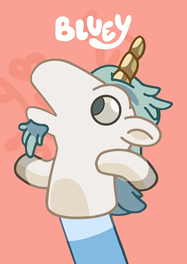 Bluey Unicorn Puppet