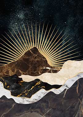 Celestial Mountain Sunrise