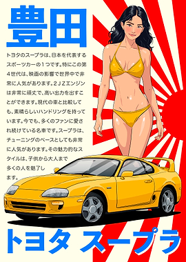 Toyota Supra MK4 Poster