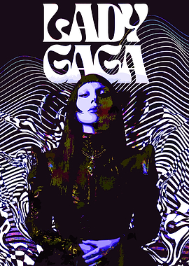 Lady Gaga Abstract Portrait