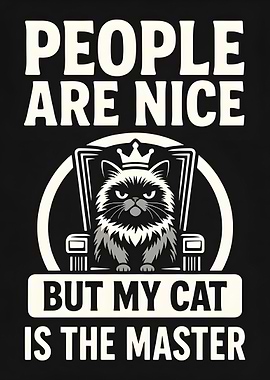 Cat is the Master Text Art