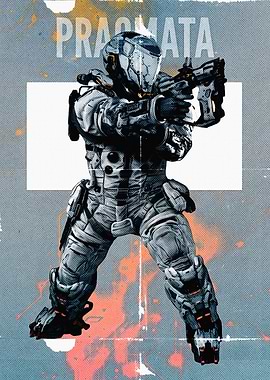 Pragmata Soldier with Gun