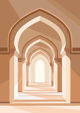 Endless Islamic Archway