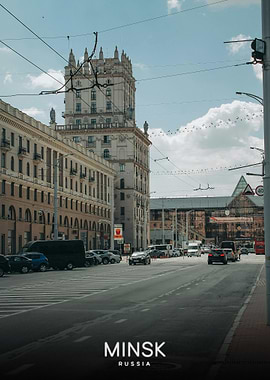Minsk Cityscape with Architecture