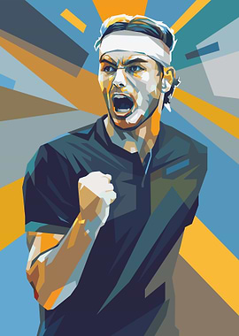 Taylor Fritz Celebrating Victory