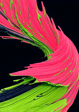 Abstract Paint Swirl