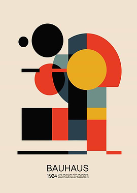 Bauhaus 1924 Geometric Abstract Art