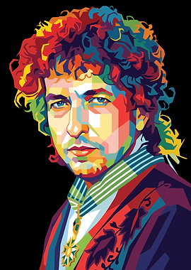 Bob Dylan Pop Art Portrait