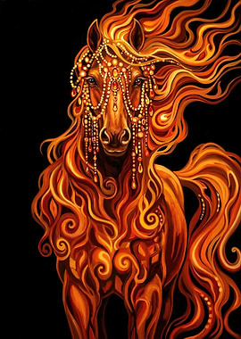 Fire Horse with Jewels
