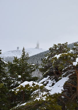 Mont Ventoux sous la neige