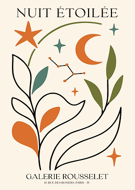 Nuit Étoilée Galerie Rousselot Poster