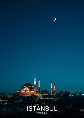 Istanbul Cityscape at Night
