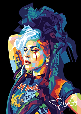 Lady Gaga Pop Art Portrait