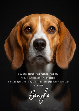 I Am Your Beagle Dog Quote