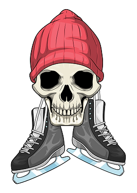 Skull Ice skating Ice skates