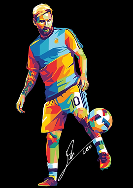 Lionel Messi Pop Art