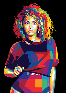 Beyoncé Pop Art Portrait