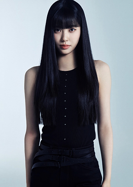 narai koko in Black Tank Top and Belt