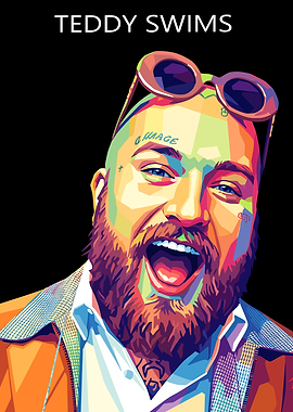 Teddy Swims Pop Art Portrait