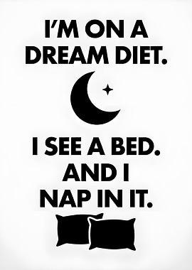 Dream Diet Funny Quote